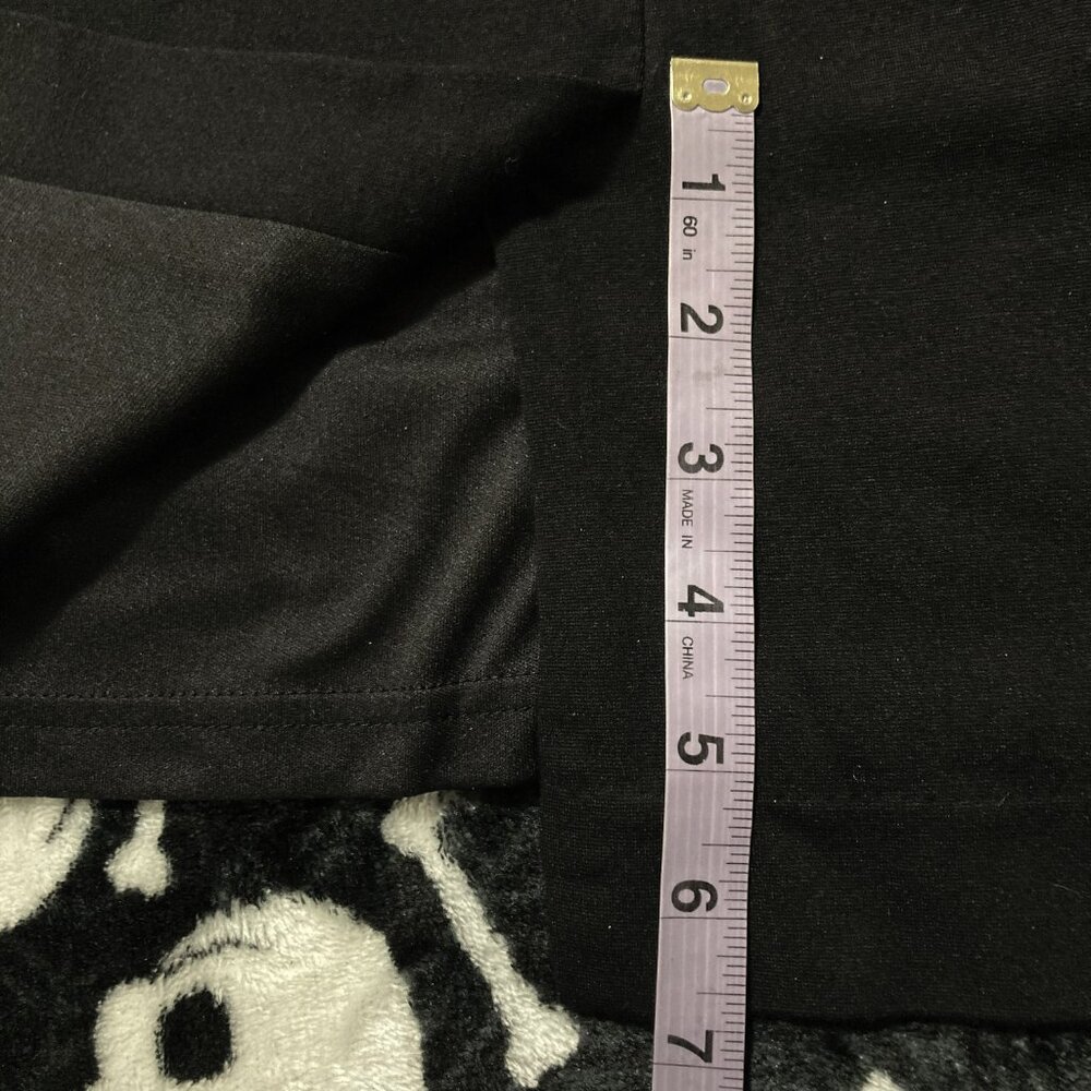 RICKI's Black grey herringbone pencil skirt ~ MEDIUM lace detailing goth skirt - Picture 11 of 13